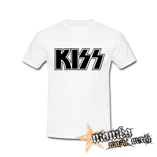 KISS - Logo - biele pánske tričko