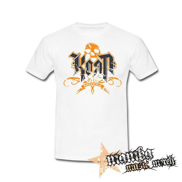 KORN - Logo Crest Bakersfield Orange - biele pánske tričko