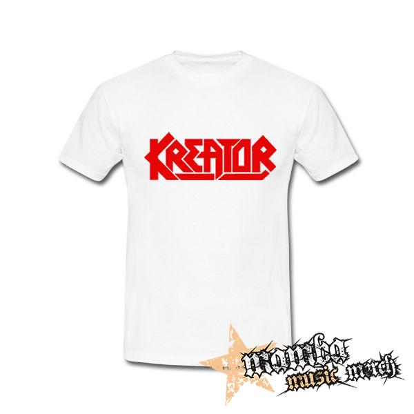 KREATOR - Logo Red - biele pánske tričko