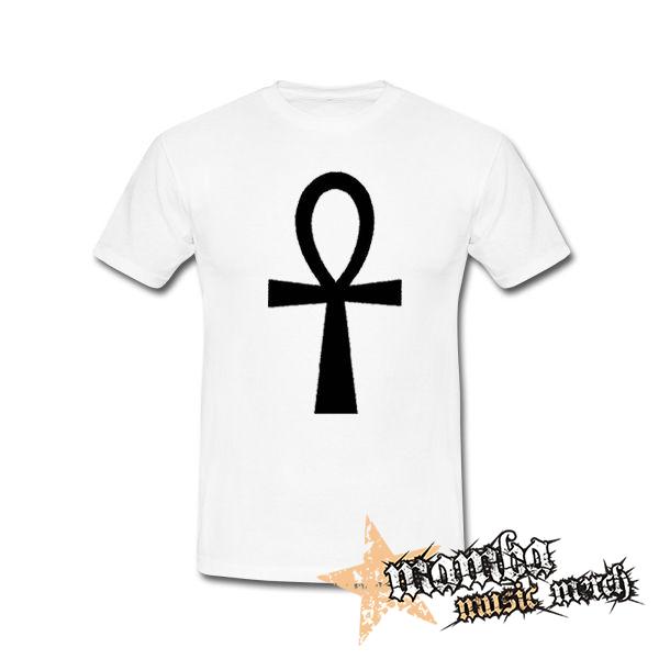 KRÍŽ - Ankh - biele pánske tričko