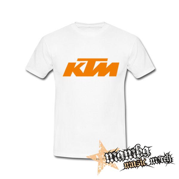 KTM - Orange Logo - biele pánske tričko