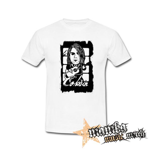 KURT COBAIN - Guitar - biele pánske tričko
