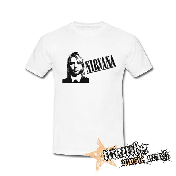 KURT COBAIN - NIRVANA - Academy Portrait - biele pánske tričko