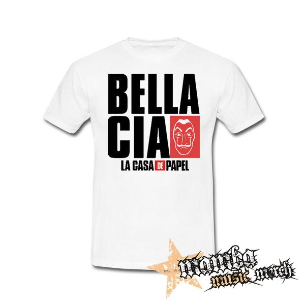 LA CASA DE PAPEL - Bella Ciao - biele pánske tričko