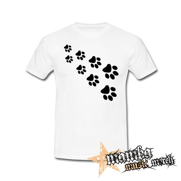 LABKY - PAWS - biele pánske tričko