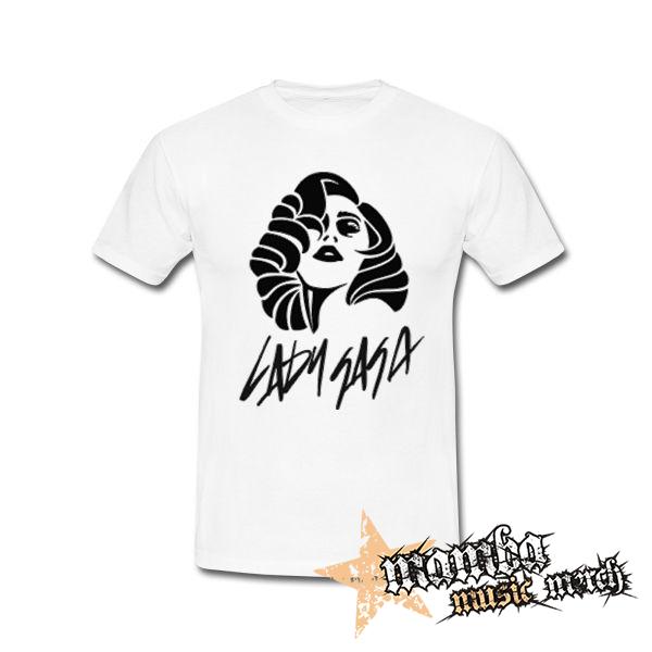 LADY GAGA - Logo & Portrait - biele pánske tričko