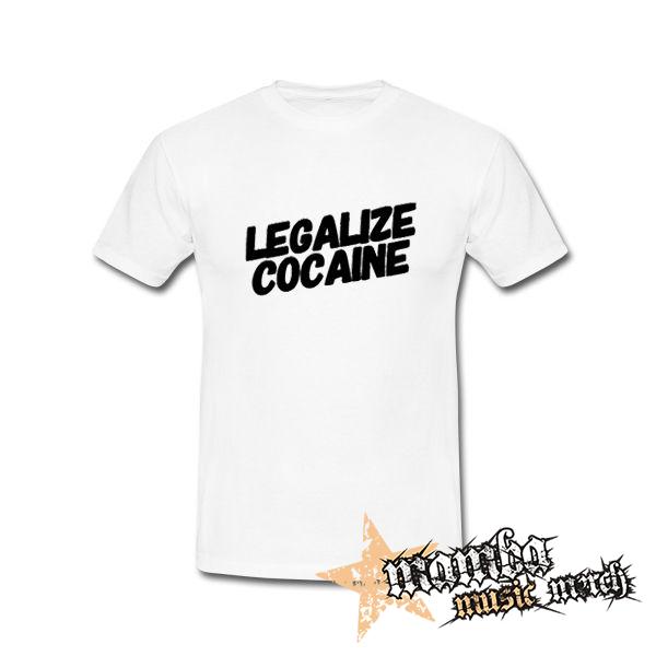 LEGALIZE COCAINE - biele pánske tričko