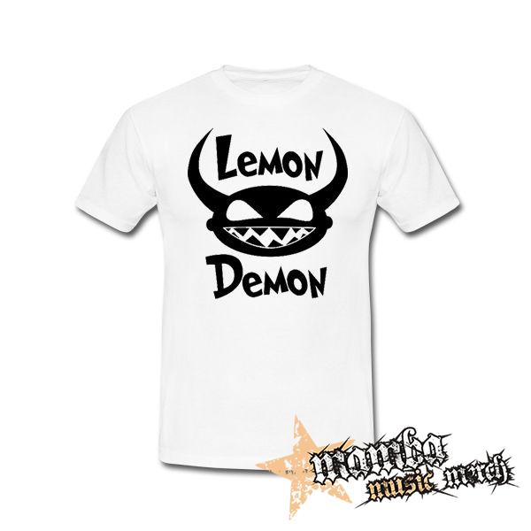 LEMON DEMON - Logo Black - biele pánske tričko
