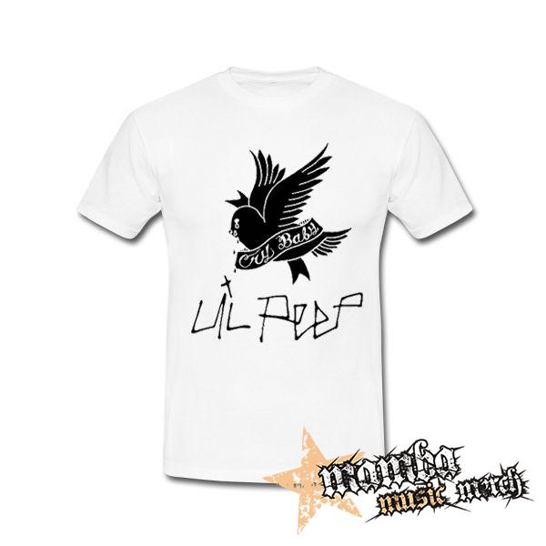 LIL PEEP - Logo Cry Baby - biele pánske tričko