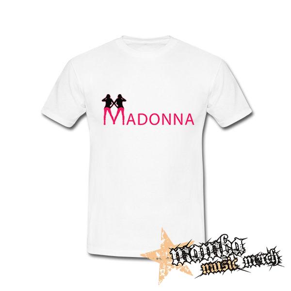 MADONNA - Logo Color - biele pánske tričko