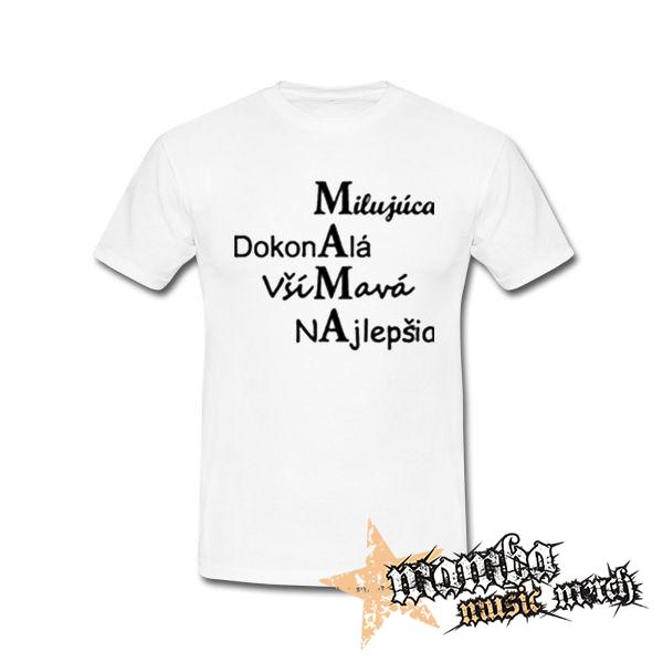 MAMA - biele pánske tričko