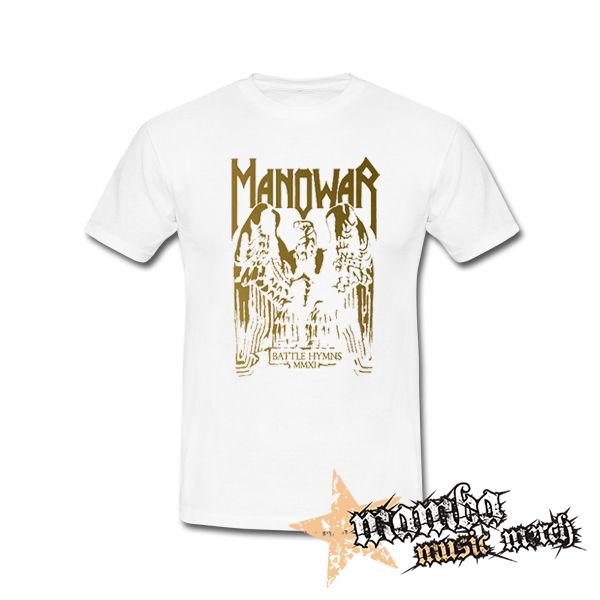 MANOWAR - Battle Hymns Gold - biele pánske tričko