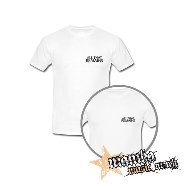ALL THAT REMAINS - Logo Black - biele pánske tričko