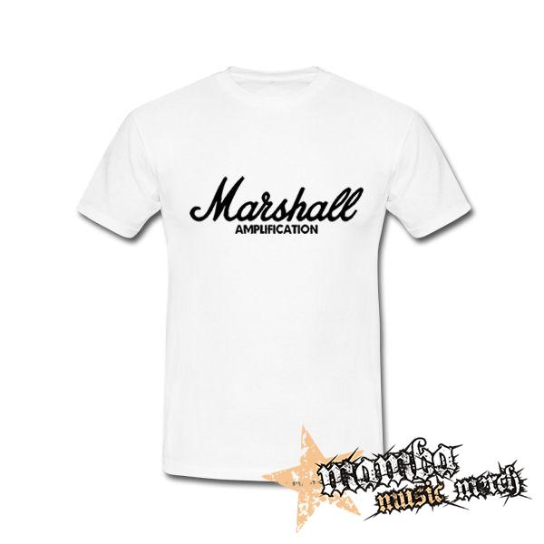 MARSHALL - Logo Amplification - biele pánske tričko