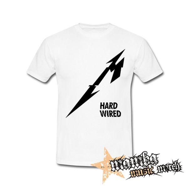METALLICA - Hardwired Crest - biele pánske tričko