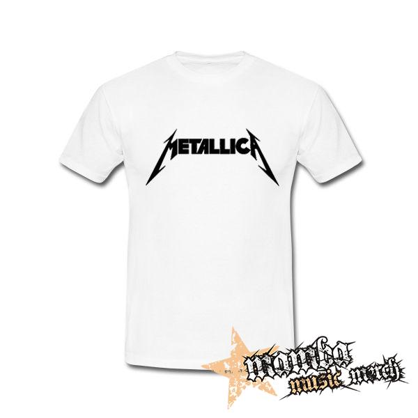 METALLICA - Logo - biele pánske tričko