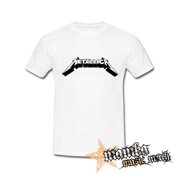 METALLICA - Logo Motive 2 - biele pánske tričko