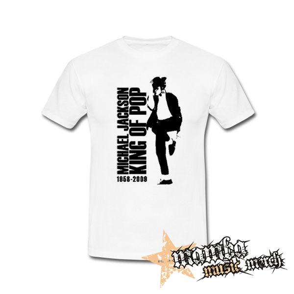 MICHAEL JACKSON - King Of Pop - biele pánske tričko