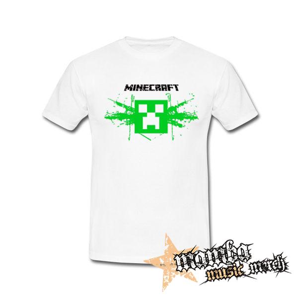 MINECRAFT - Gun - biele pánske tričko
