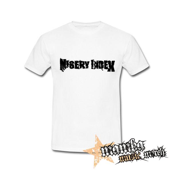 MISERY INDEX - Logo - biele pánske tričko