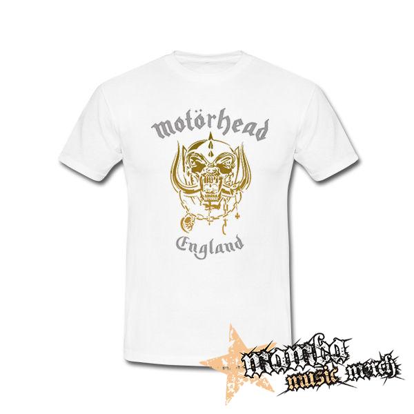 MOTORHEAD - Silver Gold England - biele pánske tričko
