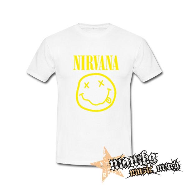NIRVANA - Big Smile - biele pánske tričko