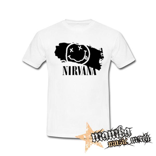 NIRVANA - Smile - biele pánske tričko