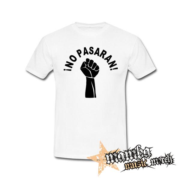 NO PASARAN - biele pánske tričko