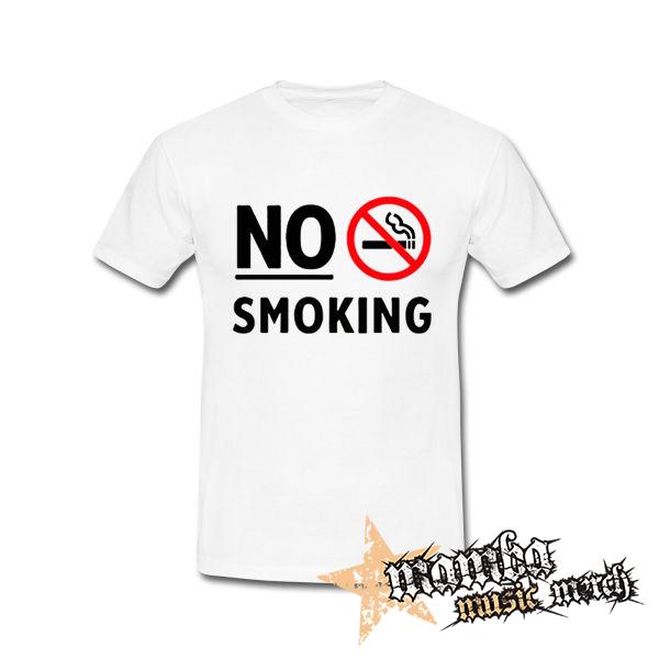 NO SMOKING - Slogan - biele pánske tričko