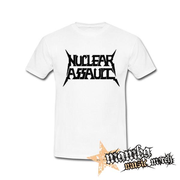 NUCLEAR ASSAULT - Logo Blackpng - biele pánske tričko