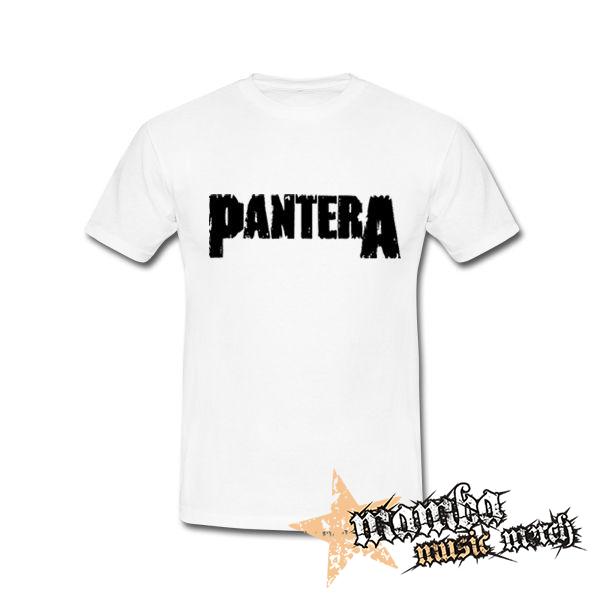 PANTERA - Logo - biele pánske tričko