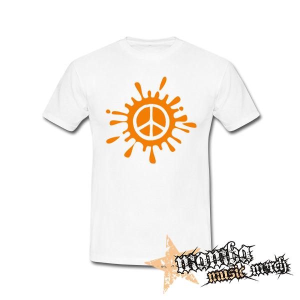 PEACE - biele pánske tričko