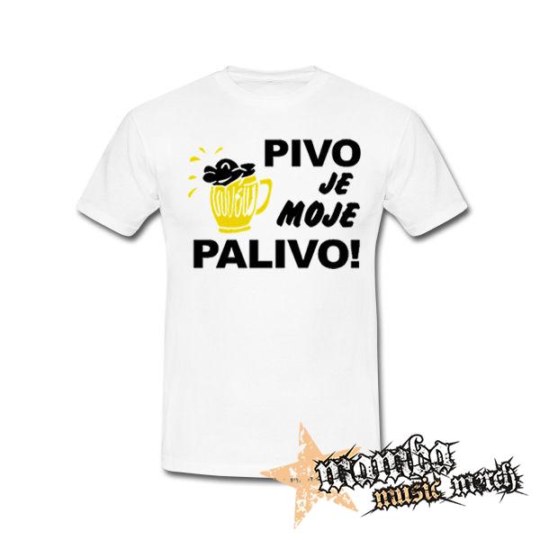 PIVO JE MOJE PALIVO - biele pánske tričko