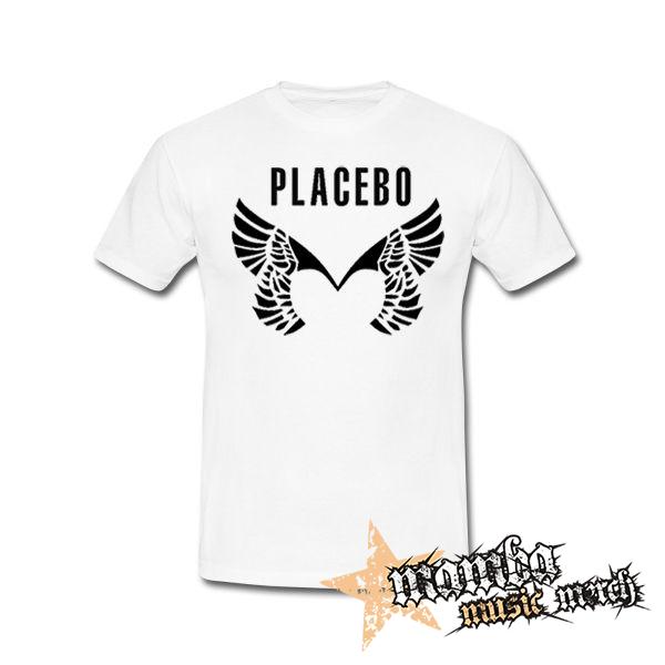 PLACEBO - Wings Logo - biele pánske tričko