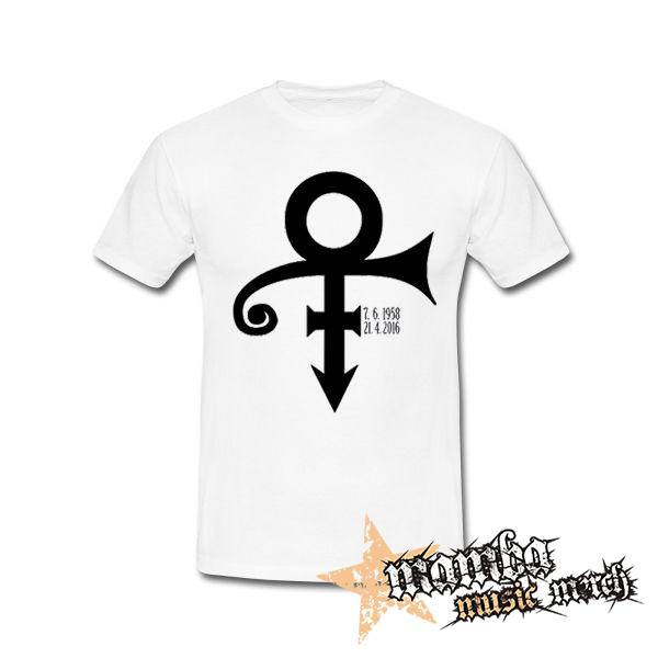 PRINCE - Signature 1958-2016 - biele pánske tričko