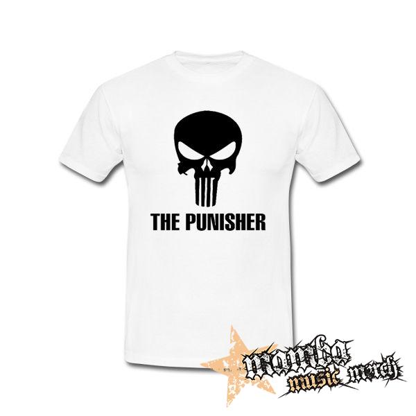 PUNISHER - Logo - biele pánske tričko
