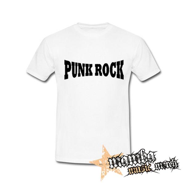 PUNKROCK - Logo Motív 1 - biele pánske tričko