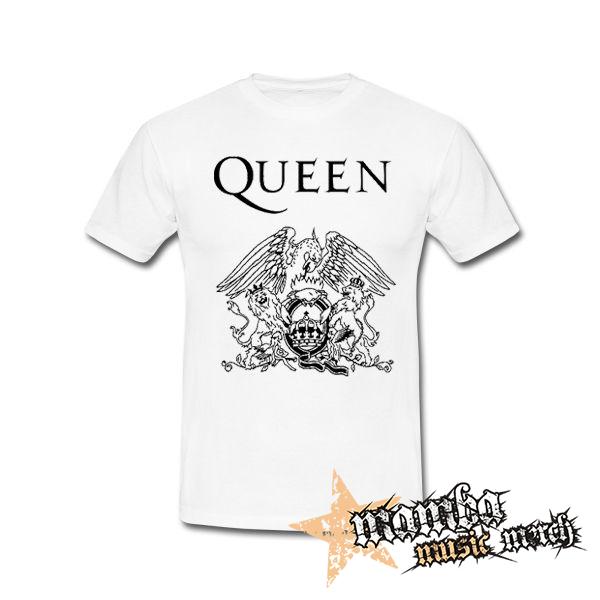 QUEEN - Logo - biele pánske tričko