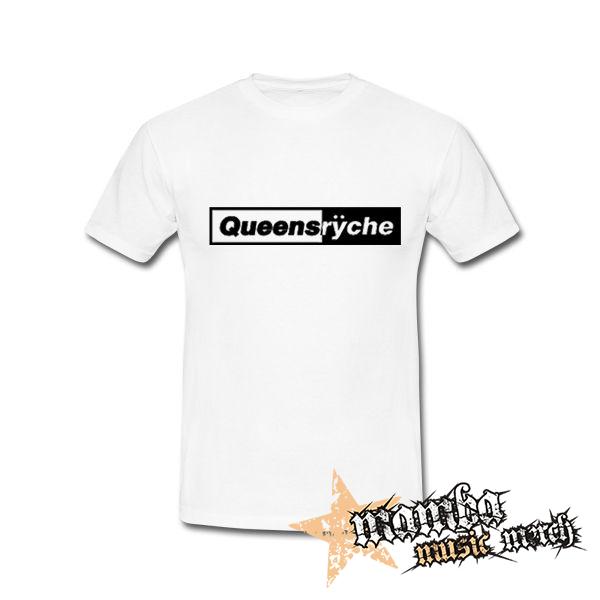 QUEENSRYCHE - Logo - biele pánske tričko