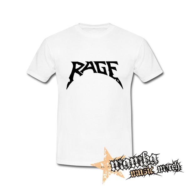 RAGE - Logo - biele pánske tričko