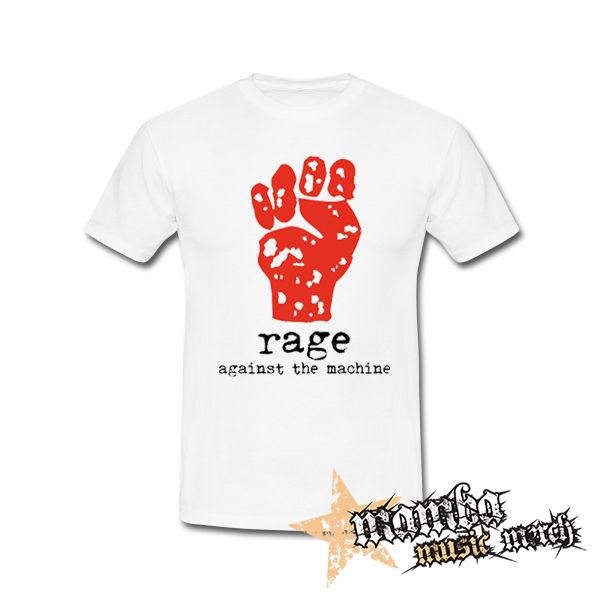 RAGE AGAINST THE MACHINE - Logo Paw - biele pánske tričko