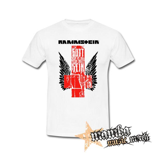 RAMMSTEIN - Engel Cross - biele pánske tričko
