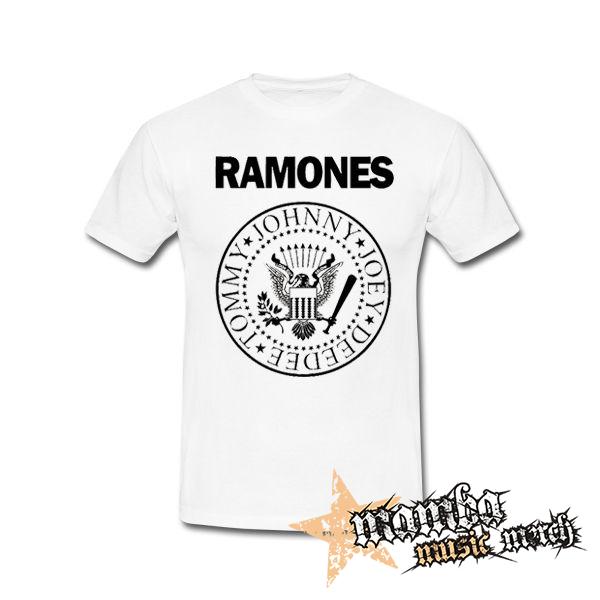 RAMONES - biele pánske tričko