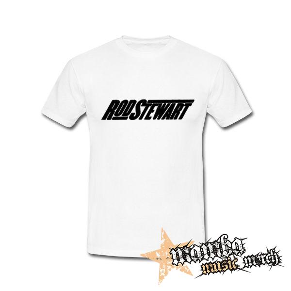 ROD STEWART - Logo - biele pánske tričko