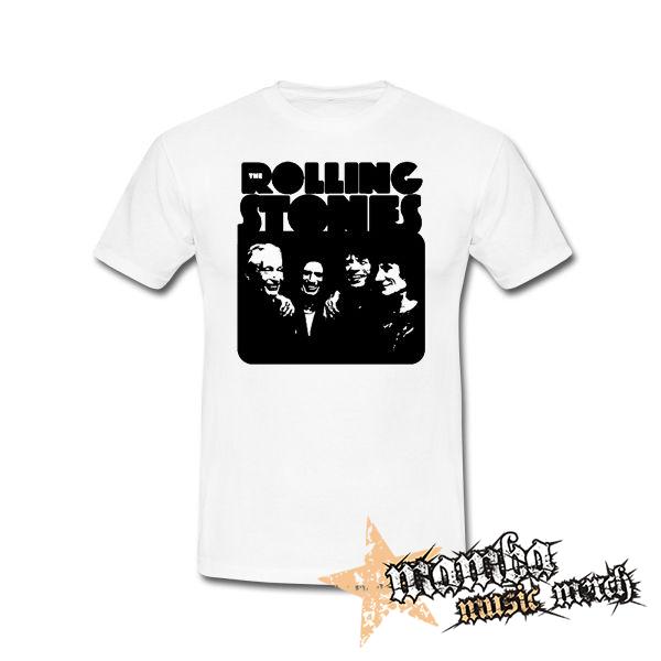 ROLLING STONES - Smile Band Forever - biele pánske tričko