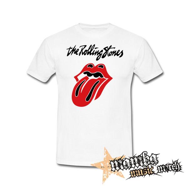 ROLLING STONES - Tongue  Motive 2 - biele pánske tričko