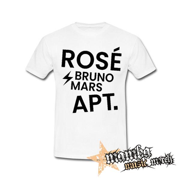 ROSÉ & BRUNO MARS - APT - Motive 1 - biele pánske tričko