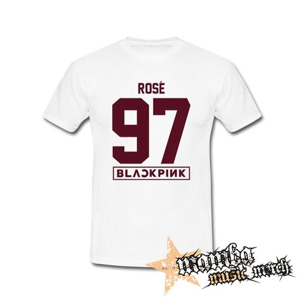 ROSÉ 97 - BLACKPINK - Pink Number Years - biele pánske tričko