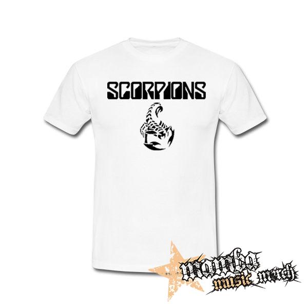 SCORPIONS - Logo Crest - biele pánske tričko