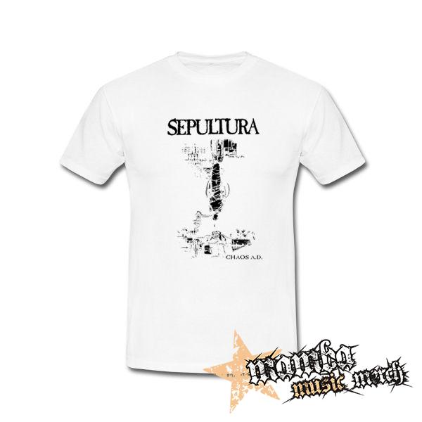 SEPULTURA - Chaos AD - biele pánske tričko